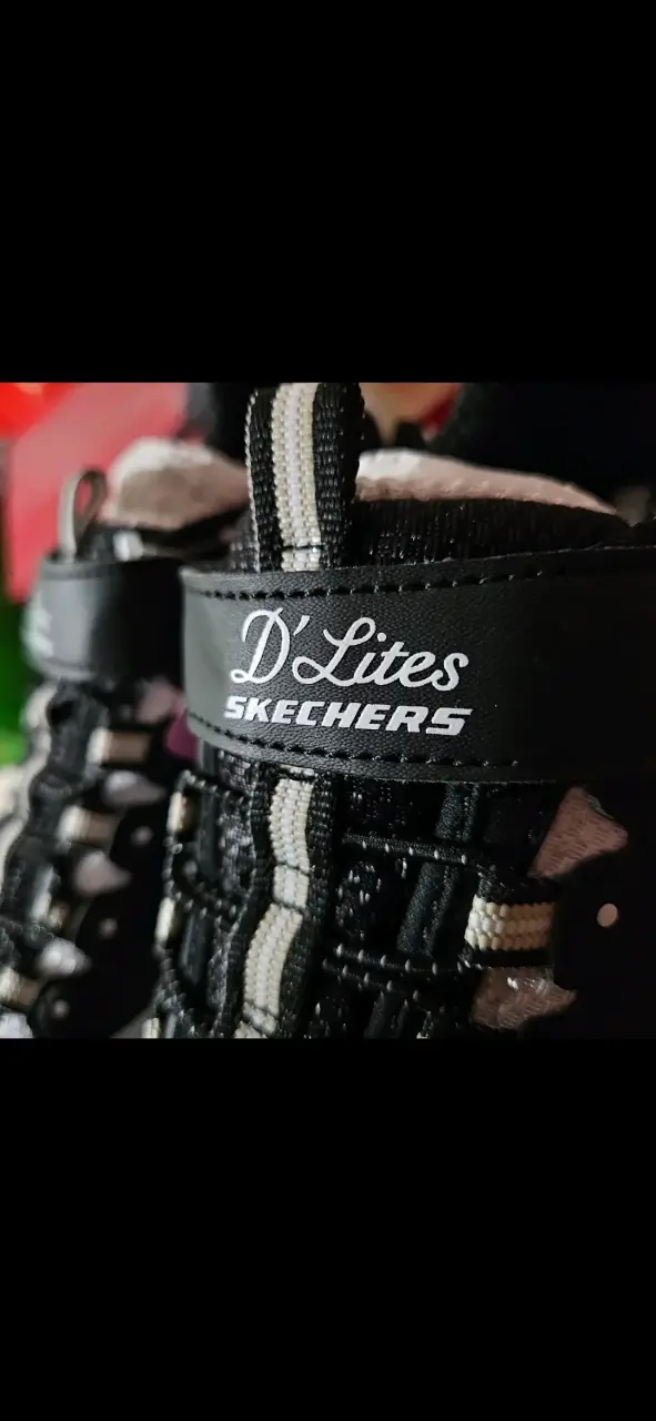 Zapatillas TALLA 34 Skechers D'Lites negras - 4
