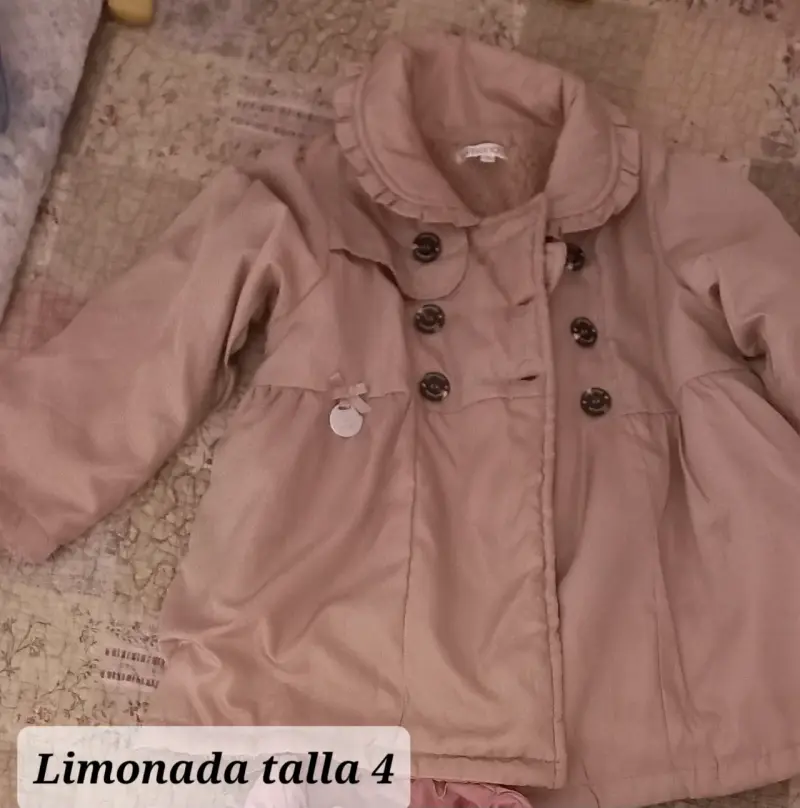 Abrigo niña rosa Limonada