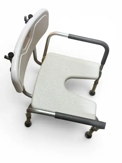 Silla de ducha ajustable con rebaje - miniatura 2