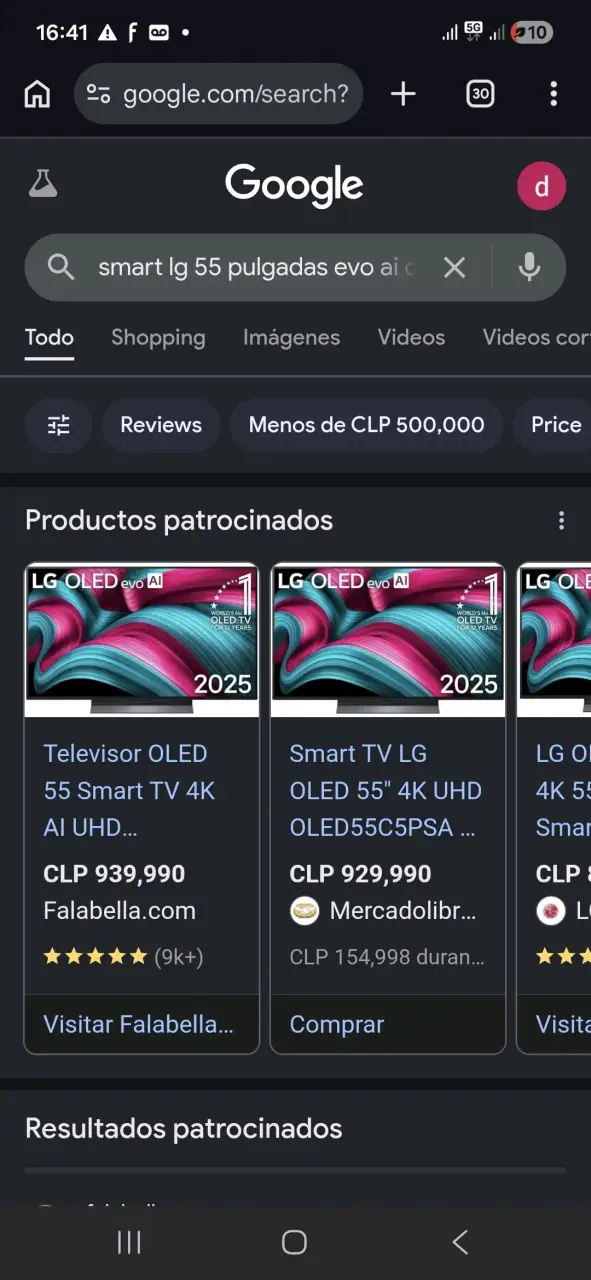 Smart TV LG OLED 55" 4K FHD Google año 2026 - 1