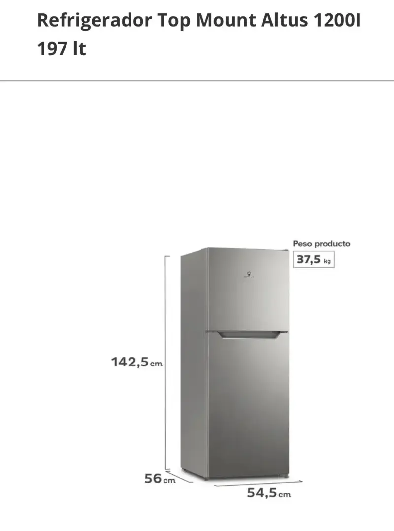 Refrigerador Top Mount Altus 197L - 1