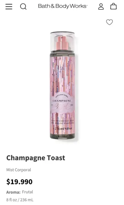 Body mist Champagne Toast - miniatura 3