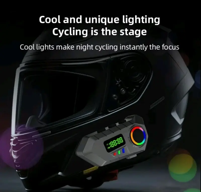 Intercomunicador para Casco con luces LED - 1