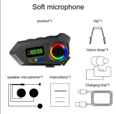 Intercomunicador para Casco con luces LED - miniatura 3