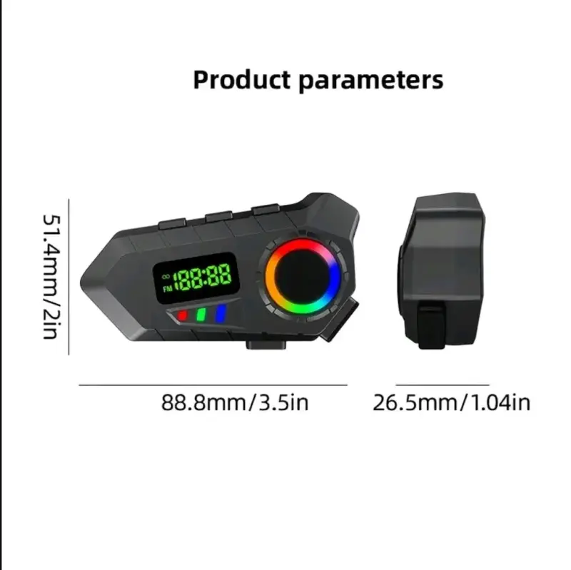 Intercomunicador para Casco con luces LED - 4