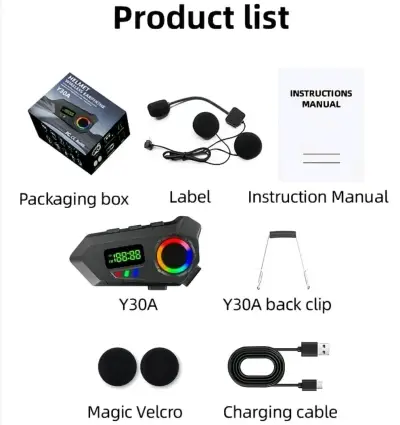 Intercomunicador para Casco con luces LED - miniatura 5