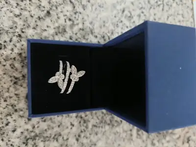 Anillos de rodio con cristales - miniatura 1