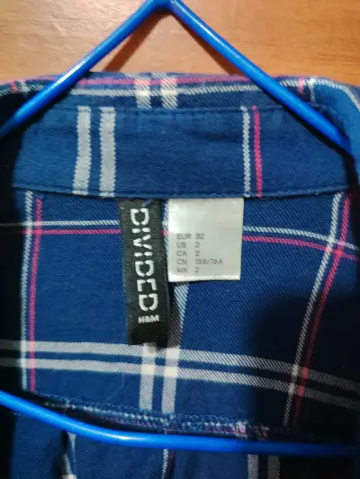 Blusa de cuadros azul H&M - miniatura 1