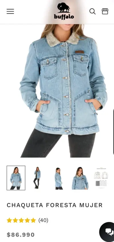 Chaqueta de jeans Buffalo "original" Talla M/L - miniatura 4