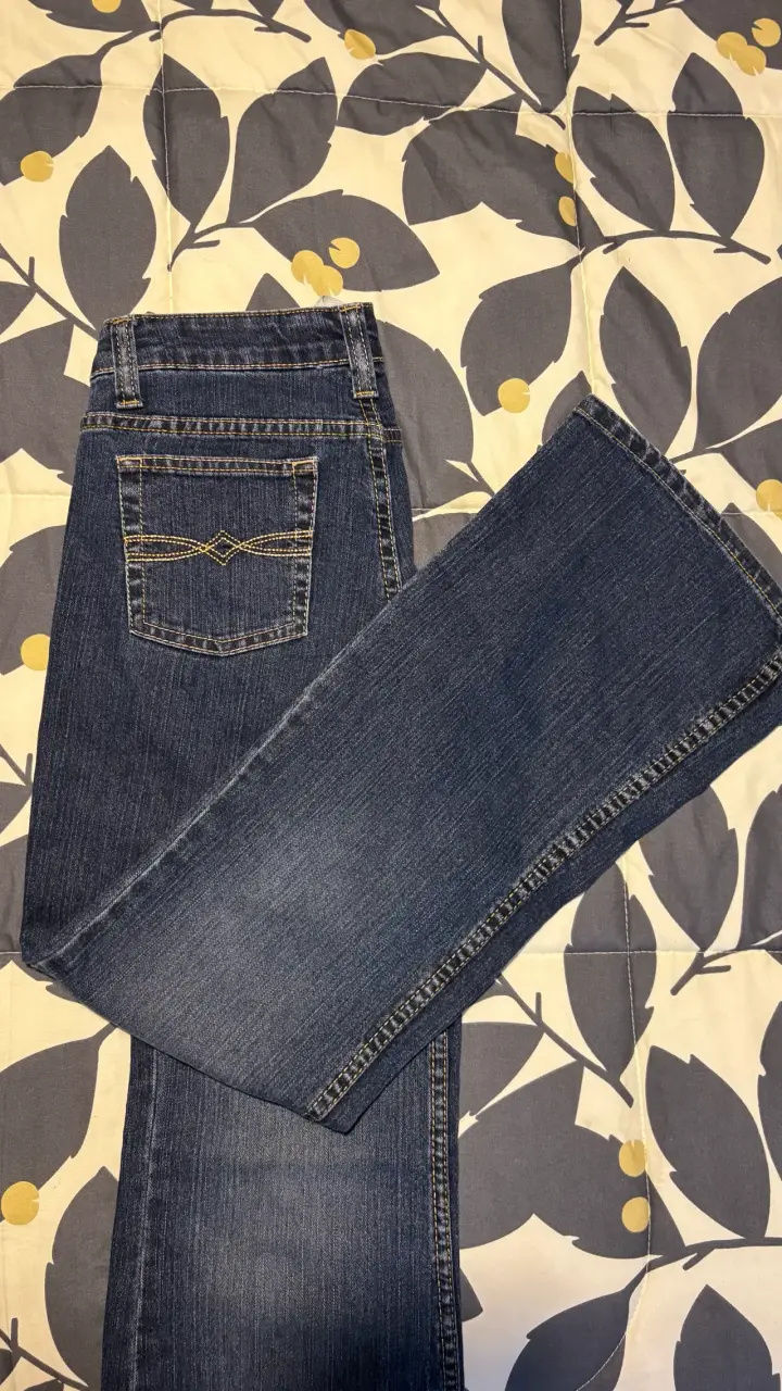 Jeans flare azules de mezclilla - 2