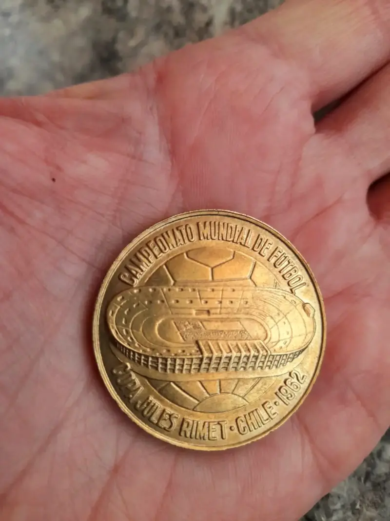 MEDALA Mundial CHILE 1962 ORIGINAL IMPECABLE - 4