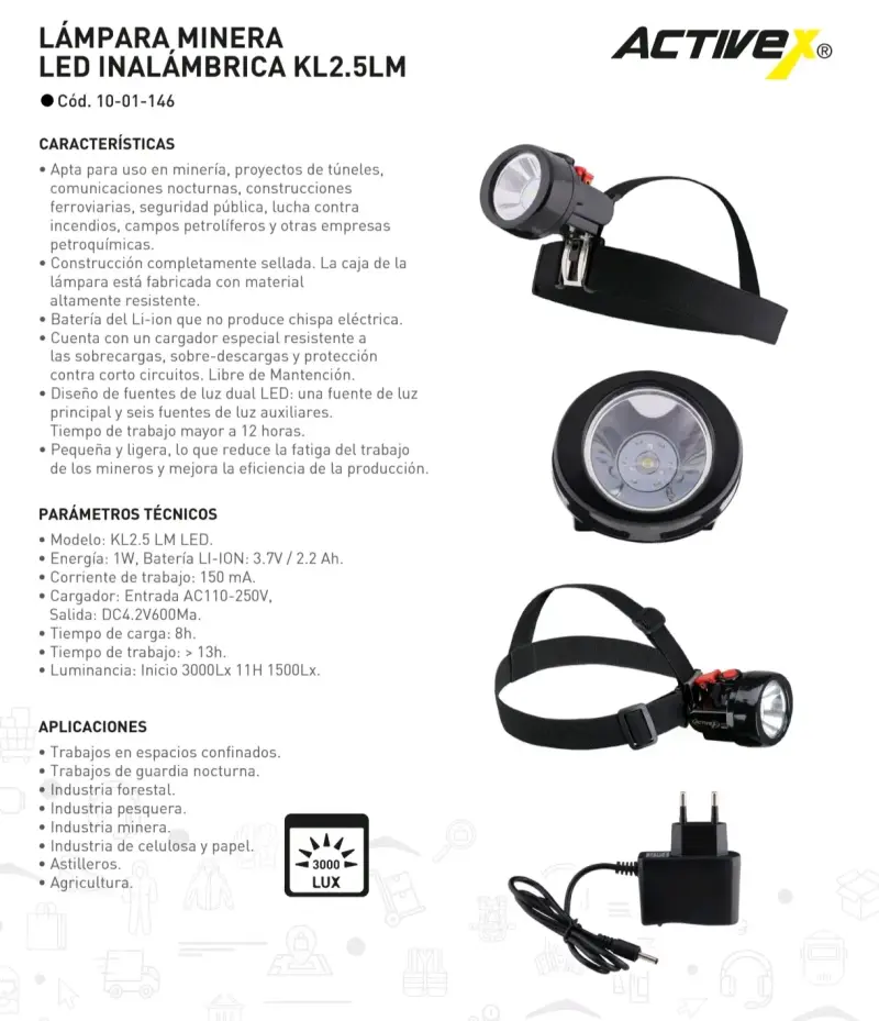 🔵🔵🔦Lámpara Minera LED Activex⚫🔵 - 6