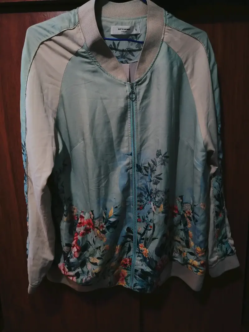 Chaqueta bomber floral mujer - 1