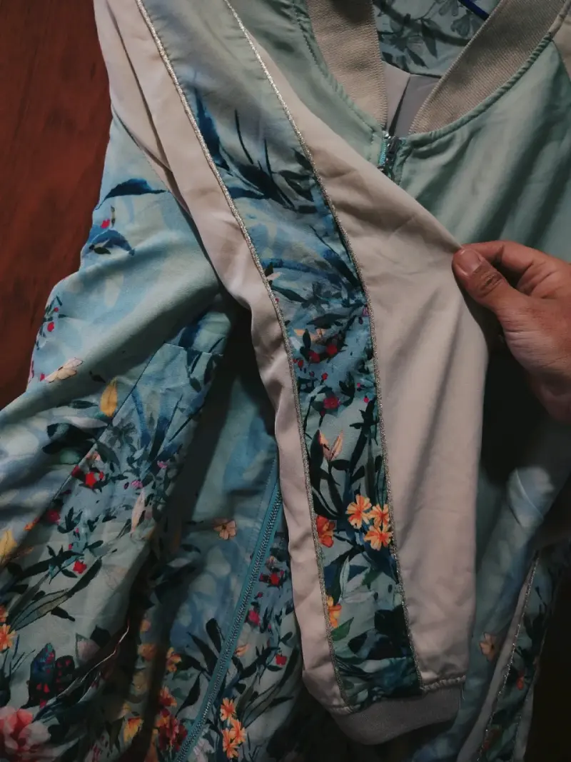 Chaqueta bomber floral mujer - 2