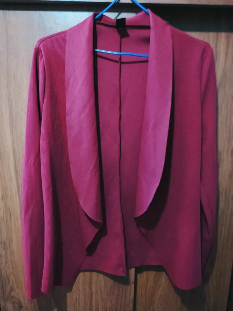 Blazer mujer color burdeos - 1