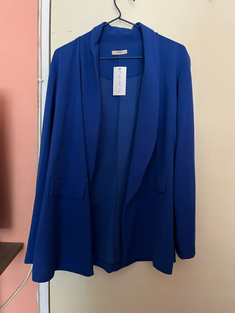 Blazer azul mujer nuevo - 1