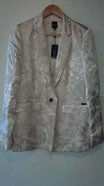 Blazer estampado beige - miniatura 1