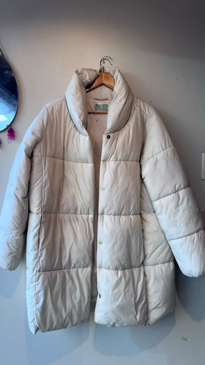 Chaqueta acolchada blanca - 1