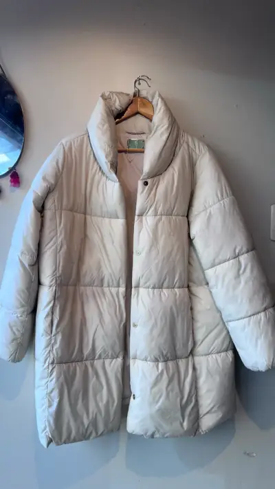 Chaqueta acolchada blanca - miniatura 1
