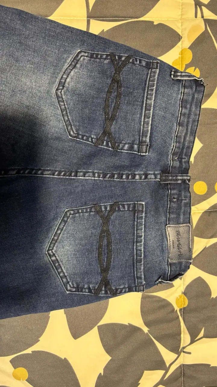 Jeans azul flare clásico - 3