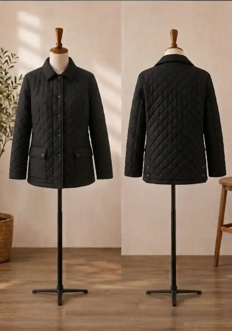 Chaqueta acolchada negra