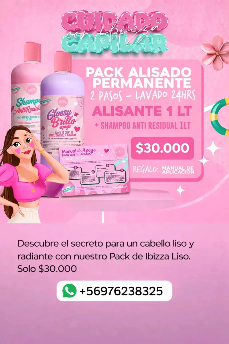 Pack de alisado permanente 1L