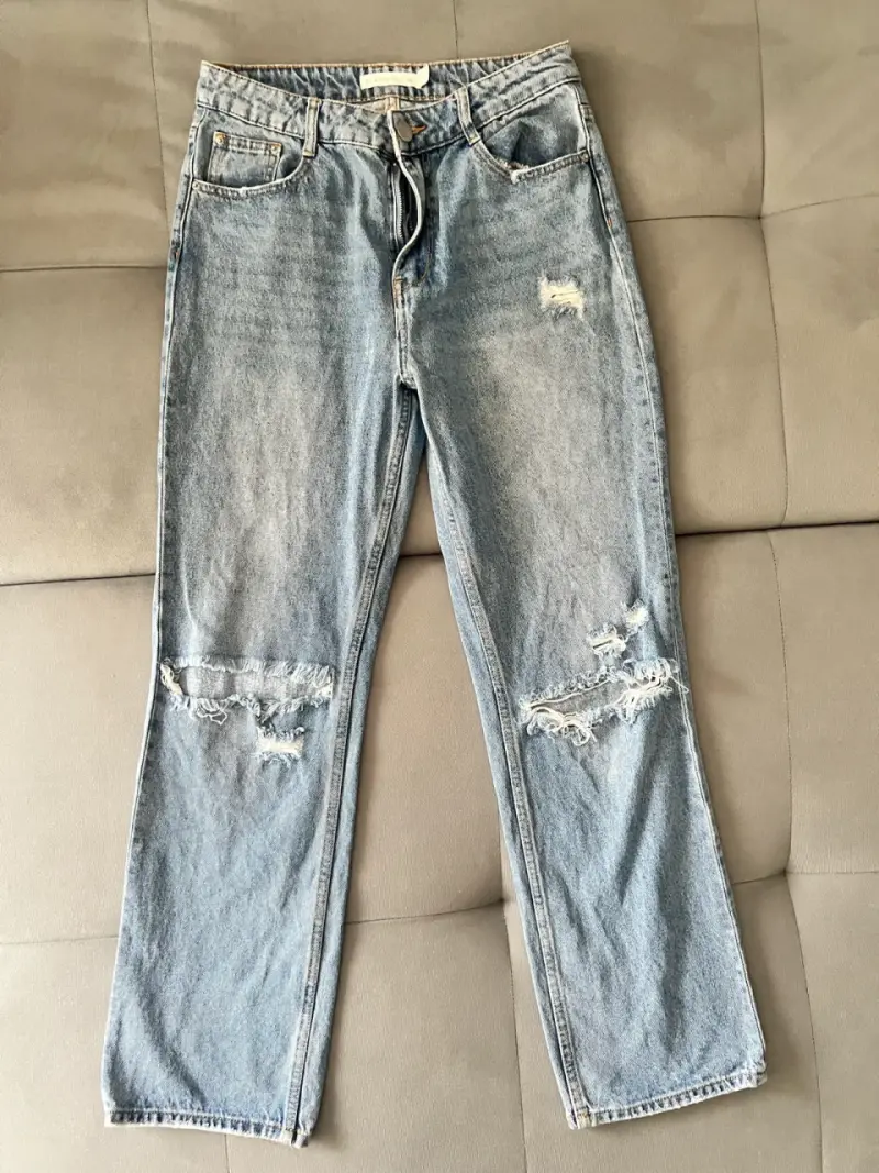 Jeans desgastados azules