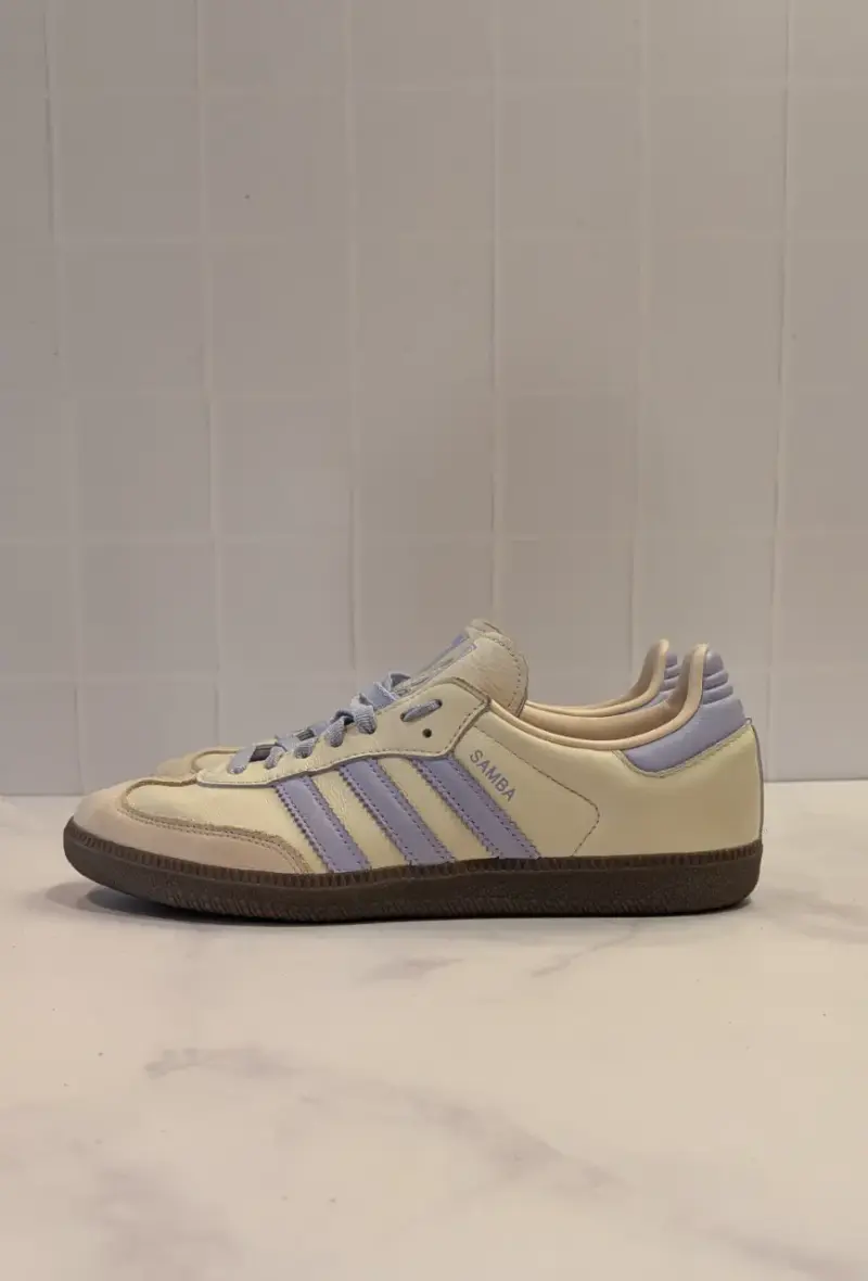 Zapatillas ADIDAS SAMBA deportivas blancas y lilas - 2