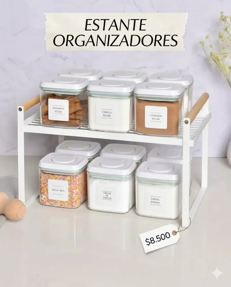 Estante organizador de cocina