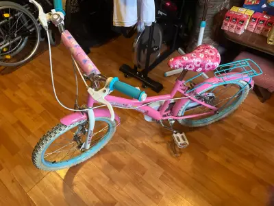 Bicicleta infantil rosada - miniatura 2