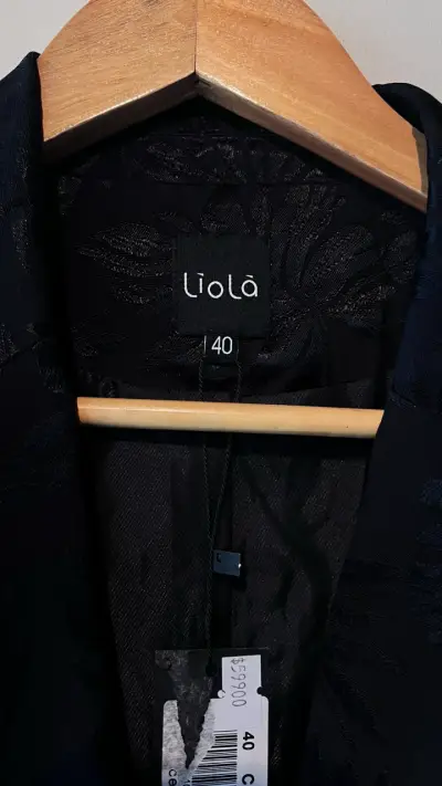 Blazer negro estampado Liola - miniatura 2