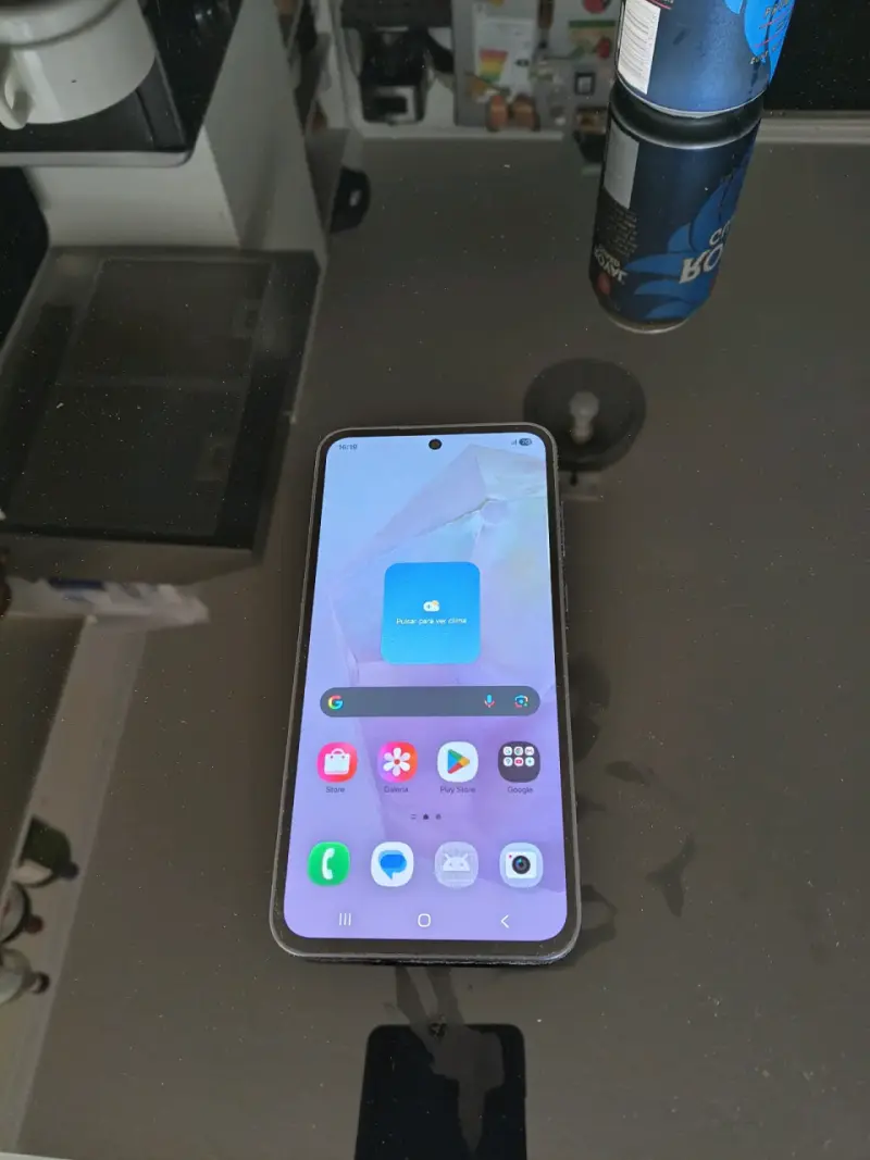 Smartphone Samsung azul - 4