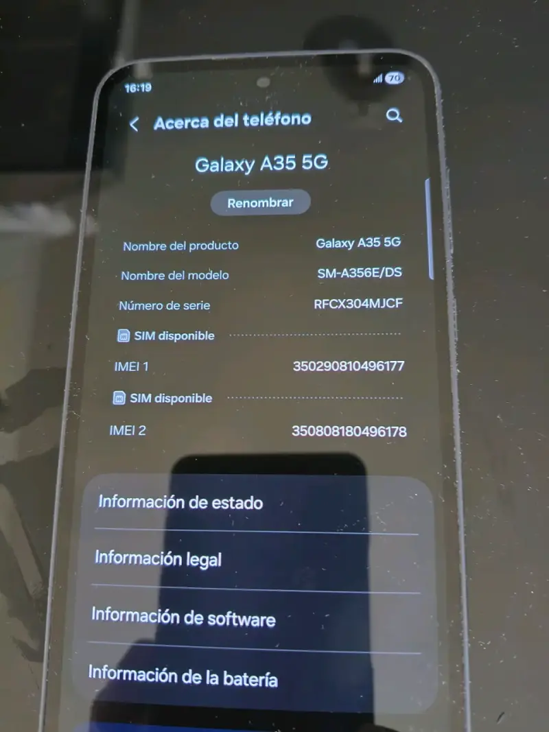 Smartphone Samsung azul - 6