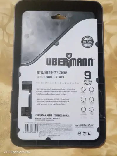 pach de llaves punta y corona marca ubermann nueva - miniatura 2