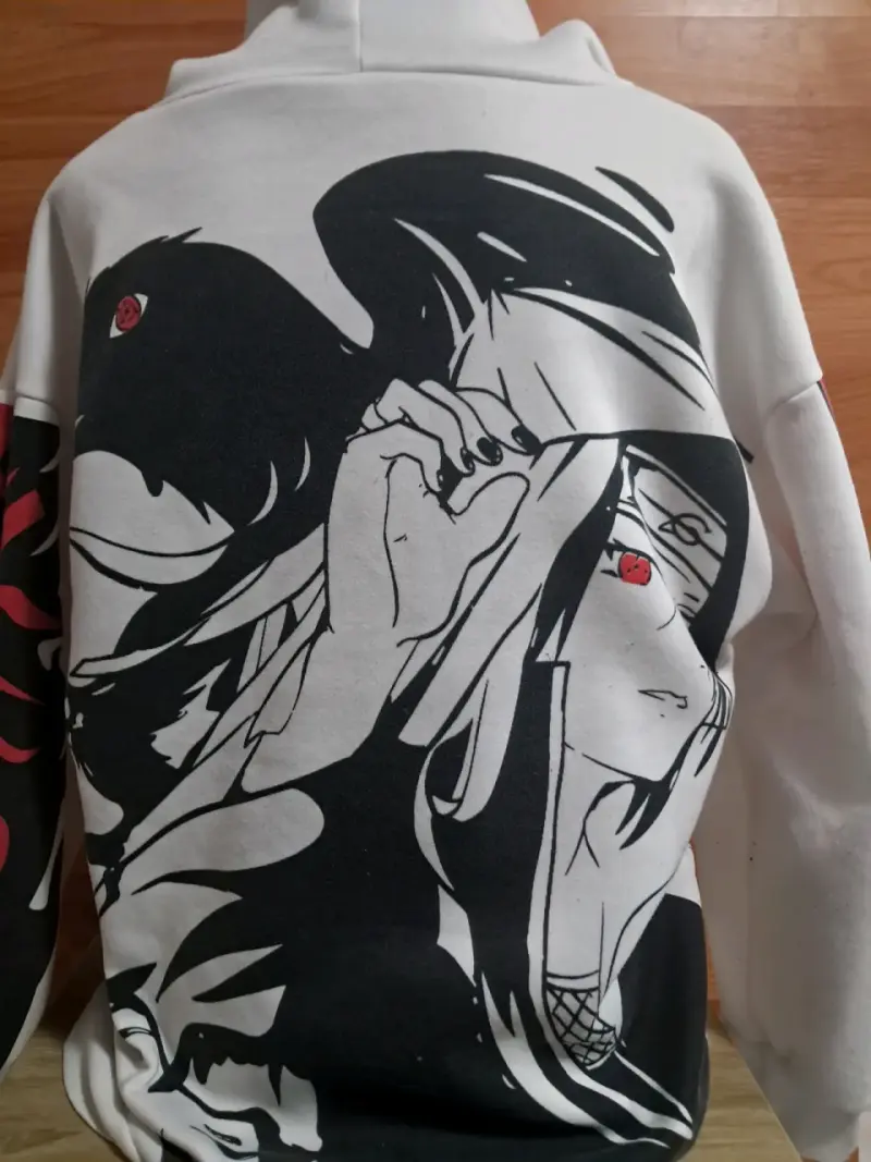 Polerón con diseño gráfico blanco - 2