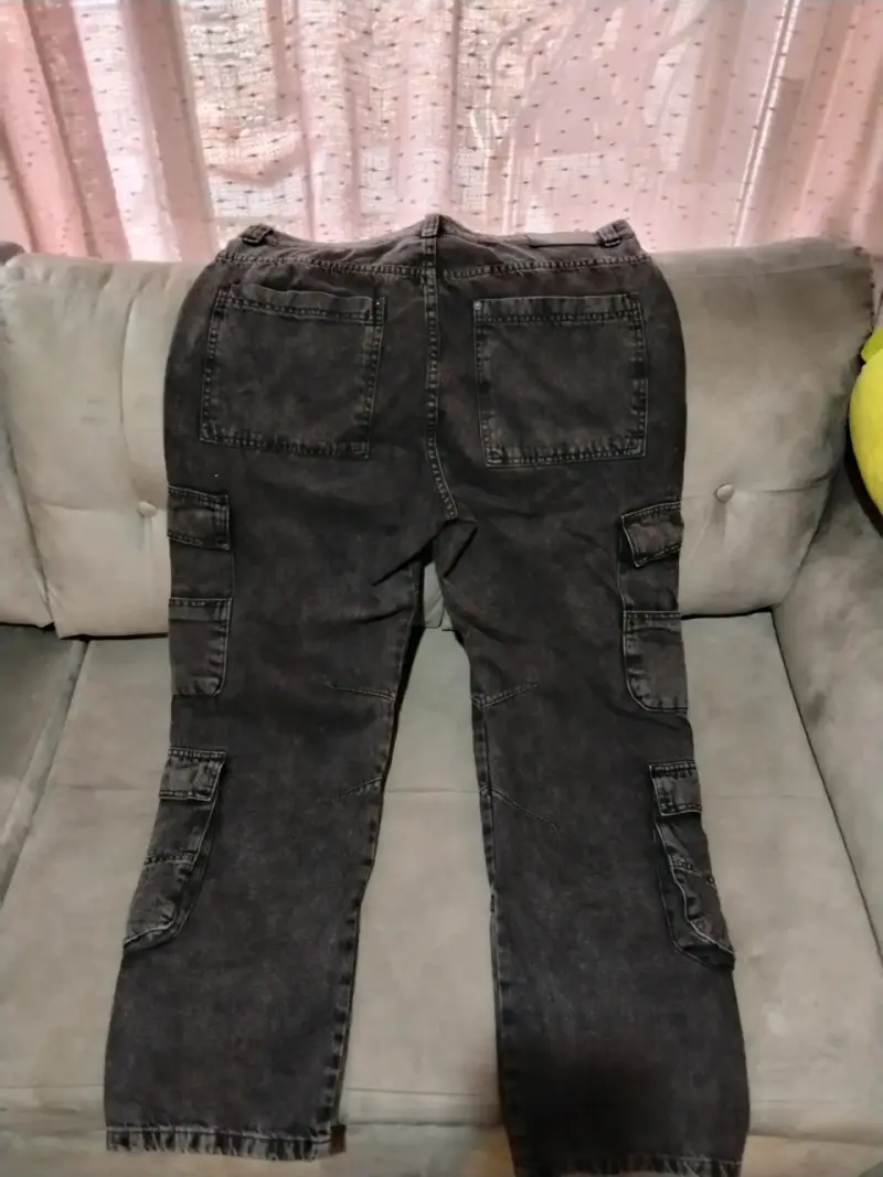 Pantalones cargo negros - 3