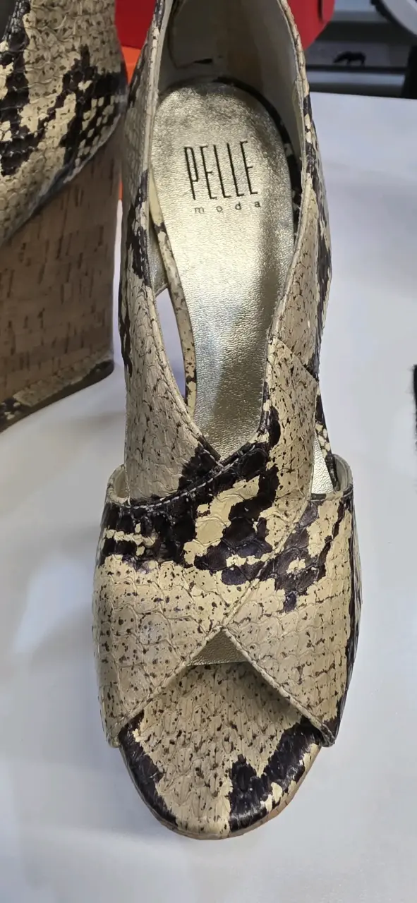 Zapatos de tacón piel de serpiente - 4