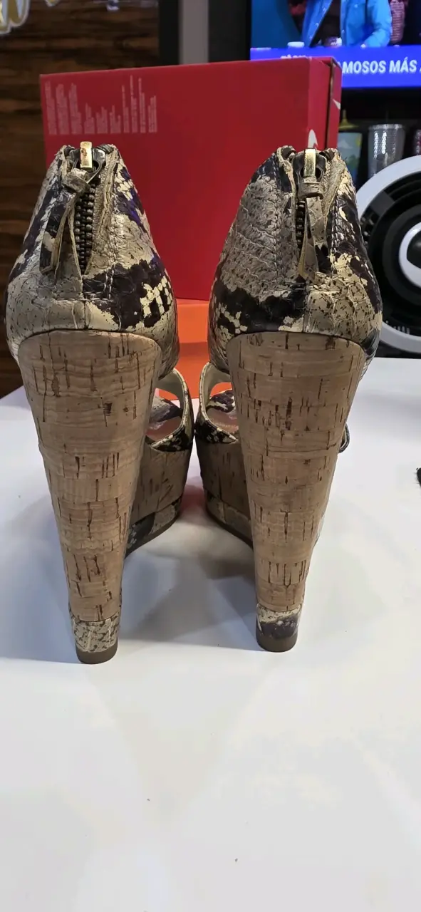 Zapatos de tacón piel de serpiente - 5