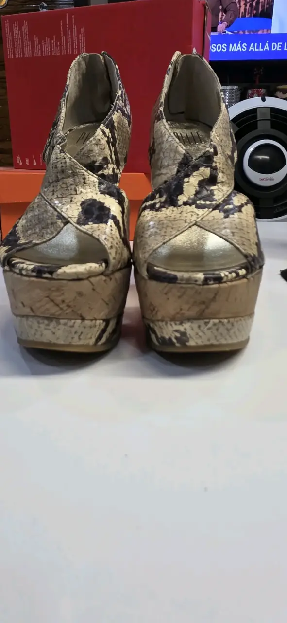 Zapatos de tacón piel de serpiente - 6