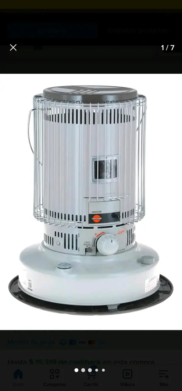 Calefactor a gas portátil - 5