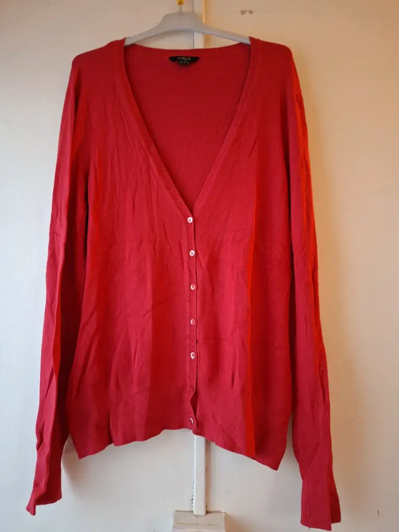 Cardigan rojo para mujer