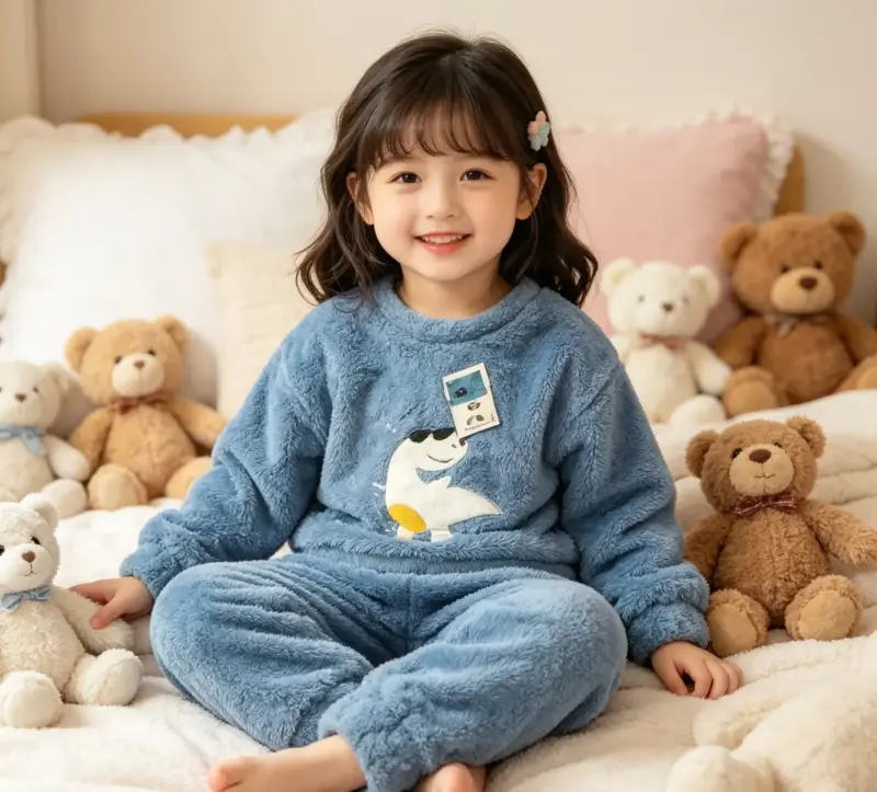 Pijama de niño azul celeste talla 6 - 2