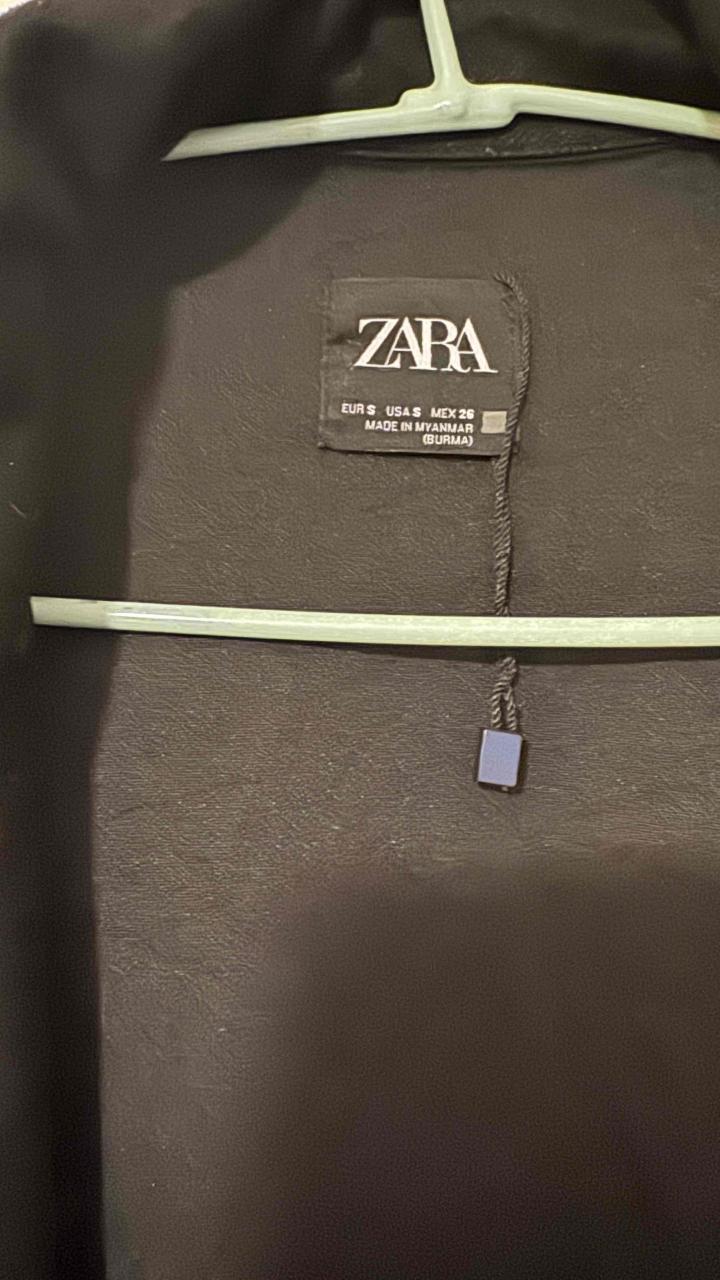 Abrigo largo negro Zara - 2