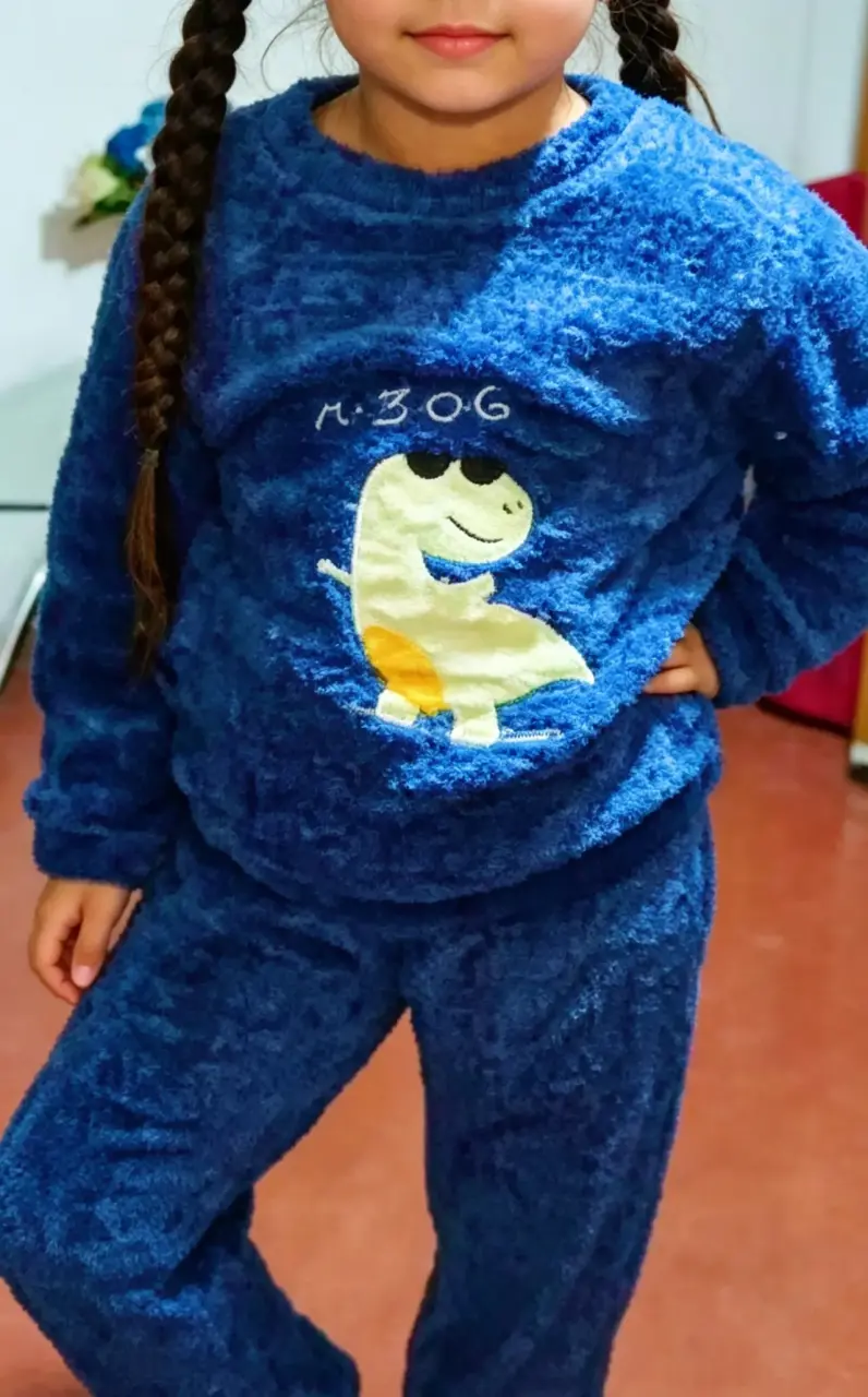Pijama infantil azul dinosaurio talla 6 - 3