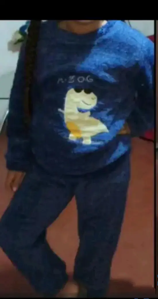 Pijama infantil azul dinosaurio talla 6 - 4