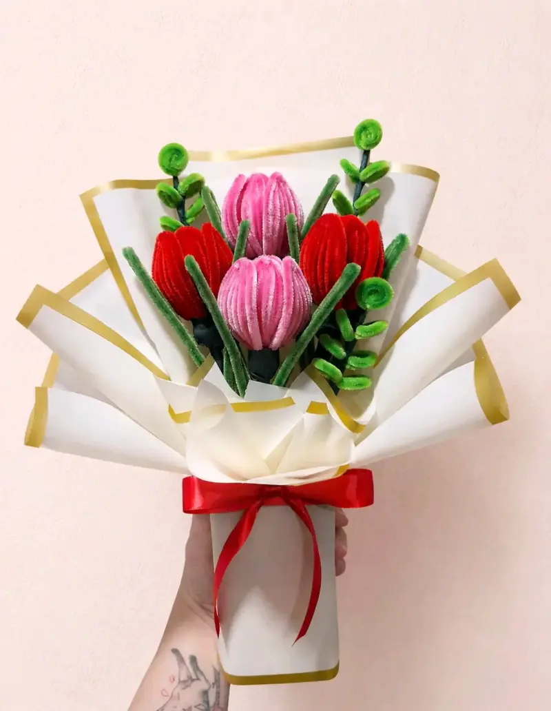 Ramo de tulipanes eternos