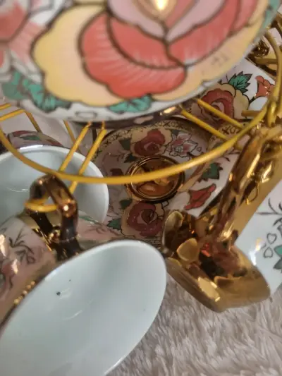 Juego de té floral de 13 piezas - miniatura 4