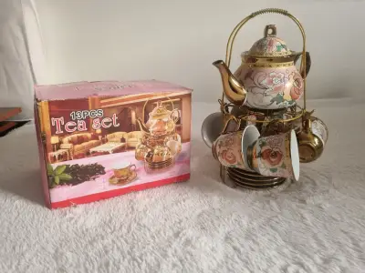 Juego de té floral de 13 piezas - miniatura 6