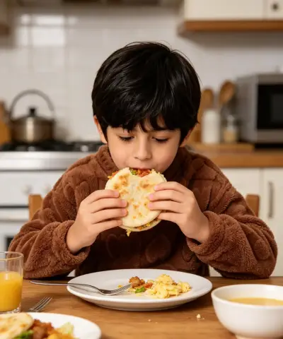 Pijama marrón para niños talla 6 - miniatura 1