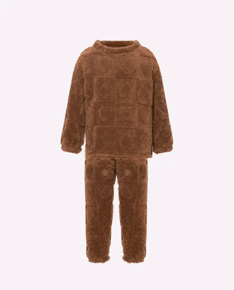 Pijama marrón para niños talla 6 - 3